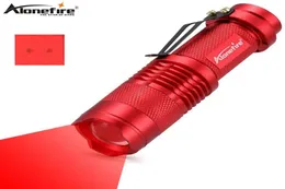 Alonefire SK68 Flashlight a luce rossa Torcia tattica di caccia a caccia rossa Torcia in luce rossa per la pesca Rilevatore di caccia5420972