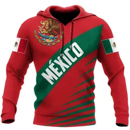 Flajé Mexicana Masculina Sudadera Con Capucha De Águila 3D, Ropa