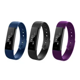 Wristbands ID115# Smart Wristbands Phone Bluetooth Remind Sports Fitness Tracker 활동 모니터 알람 시계 지원 iOS Android