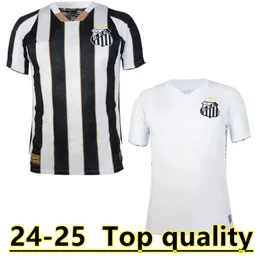 24 25 Santos FC Mens Soccer Jerseys 2024 2025 F Джонатан Сэндри Карлос Санчес Леонардо Гуларт Анджело Пирани Кайки Дом в гостях Октябрь Специальное издание Футбольное рубашка 88