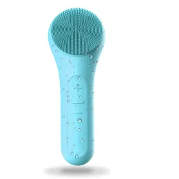 Scrubbers Elektrische Silikon -Gesichtsbürste Reinigung Hautmassagebürste Vibration Sonic Cleanser Deep Pore Facial Pinsel Hine