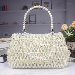 Bolsas de noite de sacolas de temperamento Saco de jantar Handmades Bolsa de flor de abdomarregada Use miçangas Banquetes de casamento Bolsas femininas femininas femininas