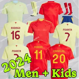 2024 2025 SSPANISHS Jersey Football Jersey Narodowa drużyna narodowa Ferran Canales Ansu Fati Koke Asnsio Asla Pedri Morata Morata Kit Męska koszula piłkarska