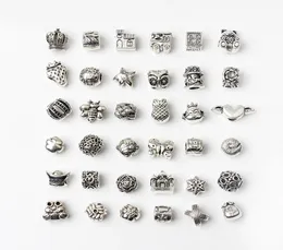 100 Arten Charm 120pcs Lot Authentic 925 Sterling Silbers Charms Perlen passt europäische Ale -Charm -Armbänder 5891422