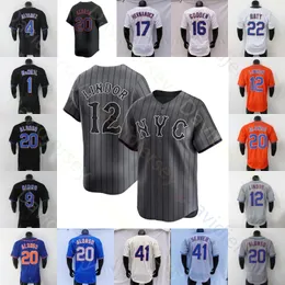 2024 City Jersey Aarez Pete Alonso Kodai Senga Francisco Lindor Edwin Diaz Brett Baty Brandon Nimmo Drew Gilbert Luisangel McNeil Bader Martinez Colon