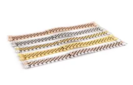 Посмотреть полосы Carlywet 20 мм 316L из нержавеющей стали Jubilee Silver Do Tone Rose Gold Brast Brazlet Bracelet Связывание винтов с изогнутыми End8625096
