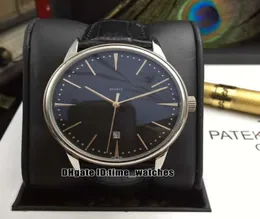 8 Farben Neues Patrimony 85180000R9166 Schwarzes Zifferblatt Automatische Herren Watch Leder -Armband 42 -mm -Gents Business Uhren perfekt G2658536