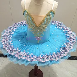 Sahne Giyim Profesyonel Swan Lake Ballet Tutu Kostüm Kız Balerin Elbise Çocuk Çocuk Kadın Dans Giyeri Dans Partisi