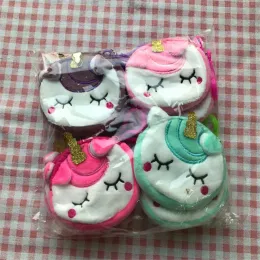 Purses 24st Unicorn Mix Colors Plush 8cm Coin Bag