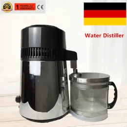 Purifiers Household Pure Water Distiller 4l Hine Distilled Water Distillation Purifier Filter Stainless Steel Glass Jar Carbon Filter