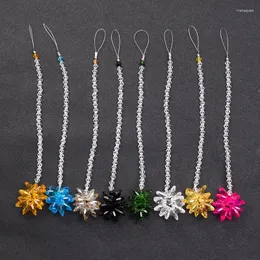 Figurine decorative 8pcs Crystal Rainbow Suncatcher Snowflake Prism sospeso Fengshui Finder ciondolo