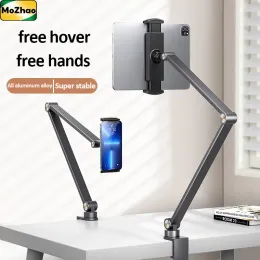 Stands Mozhao iPad Stand Aluminium Alloy Phone Rack Desktop Bed Support Simple Justerable Lift Cantilever Tablet Holder Support Tablet