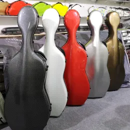 Strumenti più popolari Case di violoncello in fibra di carbonio 4/4 Case di violoncello in fibra di carbonio Case dure 3,6 kg colorato