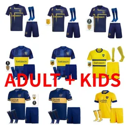 23 24 CA BOCA Juniors Maradona Jersey Cavani Anson Medina Villa Fernandez Benedetto Zeballos Blondel 2023 2024 Camiseta Futbol Camisa de futebol para crianças adultos conjuntos de crianças