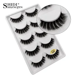 Shidishangpin 10 Boxes wholesale walsealelashes Natural long mink lashes 3d volume fake hand made make made make lash g600 240415