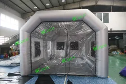 무료 항공선 도어 야외 활동 휴대용 팽창 식 페인트 스프레이 부스 자동차 워크 스테이션 텐트 판매