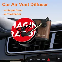 Auto -difusor Vent clipes para carros Vintage Gramophone Air Soliclener Car Scownener Clip Perfume Air Outlet Decor 240418