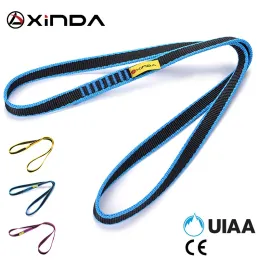 Belts Xinda Escalada Professional Outdoor Rock Climbing Sling 22kn Belt Long 60cm 150cm Width 16mm Thick 2.8mm High Strength Belts