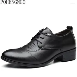 Vestido sapatos de moda branca oxfords masculino de couro genuíno masculino de couro escondido 6 cm de casamento zapatos hombre