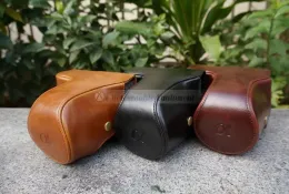 Torby torby z kamerą wideo PU Case Pasek na ramię Sony Nex7 Nex7 Nexf3 (Fit Emount 1855 mm obiektyw)