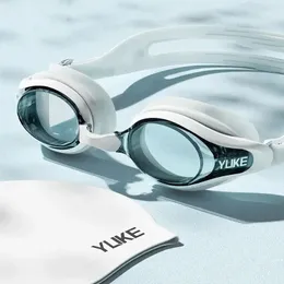 Professionelle Schwimmbrille HD Verstellbare Anti -Nebel -Trainingsbrille Wasserrennen Sportgeräte für Männer Frauen 240416