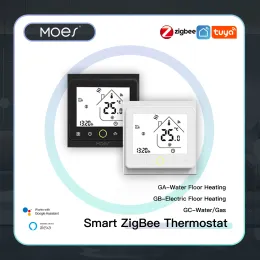 Controllare il mozzo di temperatura del termostato di termostato Smart Termostato Zigbee Caldatura per riscaldamento a pavimento elettrico/caldaia a gas con Alexa Google Home
