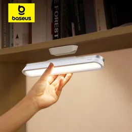 Baseus Desk Lamp Hanging Magnetic LED Table Lamp Chargeable Stepless Dimming Cabinet Light Night Light For Closet Wardrobe Lamp 240410