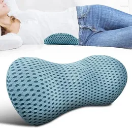 Kudde 4D Lumbal Support Memory Foam för låg rygg smärtlindring Ergonomisk strömlinjeformad bilstolskontorstol Recliner och säng