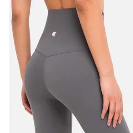 Lu Yoga Pants Designer Women Top Quality Luxury Fashion Comforting Sexy Pants Ringness Line Sports Fitness Pants Tight Peach Lift Hip WAIST NUDE PANT