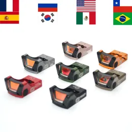 SCOPES M1 Kırmızı Yeşil Dot Sight Mini RMR 3MOA Refleks Av Tüfek Kapsamı Airsoft tabanca için Glock Mount Mount Tifleskopu Av için