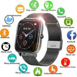 Relógios 2021 New P8 Color Screen Smart Watch Men Men Men Men Touch Rastreador de fitness Pressão arqueada Relógio inteligente Mulheres Smartwatch para Xiaomi