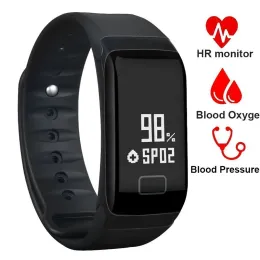 Браслеты F1 Smart Fitness Bracelet Водонепроницаемый интеллектуальная полоса Грифрунизируемой частоты сердечного ритма.