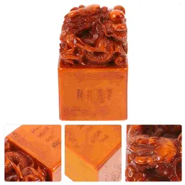 Storage Bottles Seal Stone For DIY Stampers Stamps Crafts Postage Chinese Style Ink Pad Name Painting Teacher