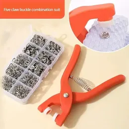 Kit de botão de encaixe com alicates de pressão da mão 50pcs snaps, snaps de metal para costura, snaps de costura para chapéus de roupas de artesanato diy