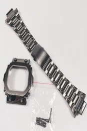 Watch Bands GX56 Grey Watchbands And Bezel For GX56BB GXW56 Metal Strap Pro Style Case Frame With Tools 316 Stainless Steel1338371