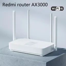 Маршрутизаторы xiaomi wi -fi Router Redmi Ax3000 Router Wi -Fi6 160 МГц высокой полосы пропускания ofdma Эффективная трансмиссия 2,4 ГГц 5 ГГц сетка Wifi сеть Wi -Fi