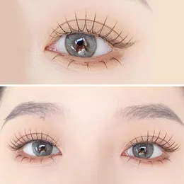 5 pairs Eyelashes Clear Root False Natural Magnify Eyes Vshaped Individual Bloom Faux 240415