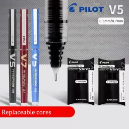 Pens Pilot BXCV5/V7 Straight Liquid Gel Pen Exchangeable Ink Capable Waterborne Ball Pointer Upgrade V5/V7 Needle Signature