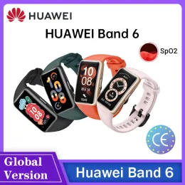 Браслеты оригинал Huawei Band 6 Global Version Smart Bracelet Bracelet Spo2 Мониторинг Fullview Display 2 -Week Authoration Bt 5.0