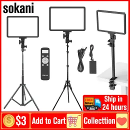 Megafon sokani p25 Dimmable LED Video Light Light Panel Fotografia Lampa Oświetlenie na żywo Stream Photo Studio Video Esports Spotkania