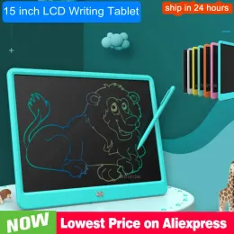 Tabletter 15 tum LCD -skrivning surfplatta elektronisk ritbräda digitala ritning tabletter barn handskrift pad kontor hem studenter gåvor