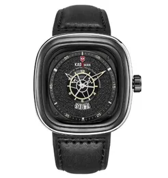 Kademan Brand Mrendy Fashon Cool Cool Mens Mens Watch Cavelz Watch Calendar Точное время в пути бизнес -брачные часы.