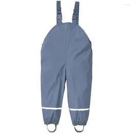 Kadınların Pijama Nefes Alabası Pu Yağmur Pantolonları Çocukların Tek Parçası Sırt Çantası Down Waterproof ve