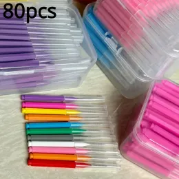 Głowice 80pcs ITYPE Międzydentalny pędzel ortodontyczny doustny szczoteczka do zębów ESCOVA Usuwa płytkę pokarmową lepsze zęby