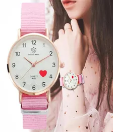 Watch Women Fashion Casual Nylon -Gurtstil Uhren einfache Damen039 Small Dial Quartz Uhr Kleid Frauen039s Uhren Reloj 4960925