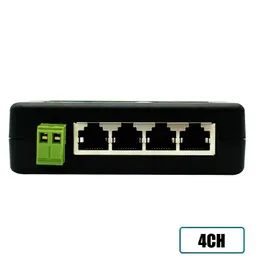 새로운 2024 새로운 도착 4ports Poe 인젝터 Poe Splitter for CCTV 네트워크 POE 카메라 전원 오버 이더넷 IEEE802.3AFPOE SPLITER CCTV NEW