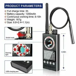 Detektor K68 Anti -Spion Draadloze RF Signaal Detektor Bug GSM GPS Tracker Verborgen Kamera Afluisteren Apparaat Nieuwste Professione Versie