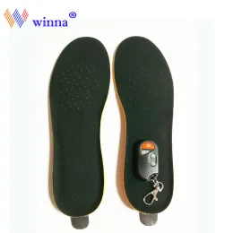 Kontrola 2300/2000 mAh Electric Heating wkładki z inteligentnym zdalnym sterowaniem oddychającym wkładką Unisex Warme Foot Arch Wkładki termiczne