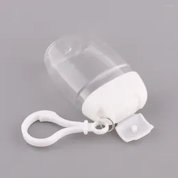 Depolama Şişeleri 9 PCS Flip Cap Bottle Hook Seyahat Losyonu Anahtarlık Dispenser Boş Makyaj PP Yatılabilir