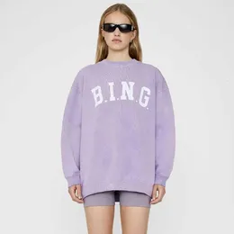 Шалшинки 2024 Новая энни летняя оригинальная микс Bing Cotton Designer Women Fashion Hoodie Streetwear Негабаритная футболка Skateboard